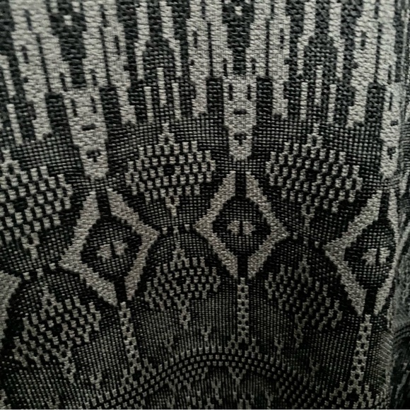 NWT Avalanche Mens Tonal Printed Snap Up Pullover Sweater Grey Pockets Size M - Picture 9 of 14